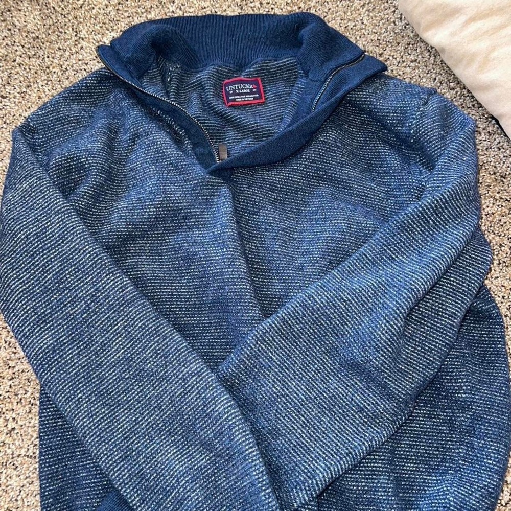 UnTuckIt Navy Blue Quarter Zip